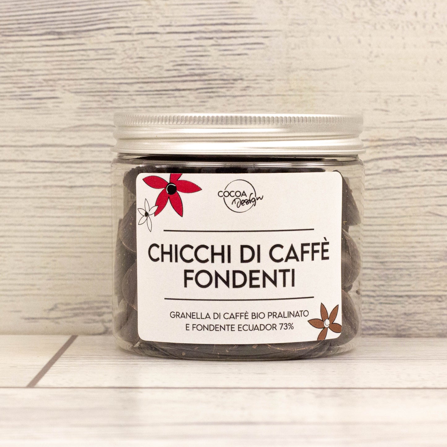 Chicchi di caffè al cioccolato fondente