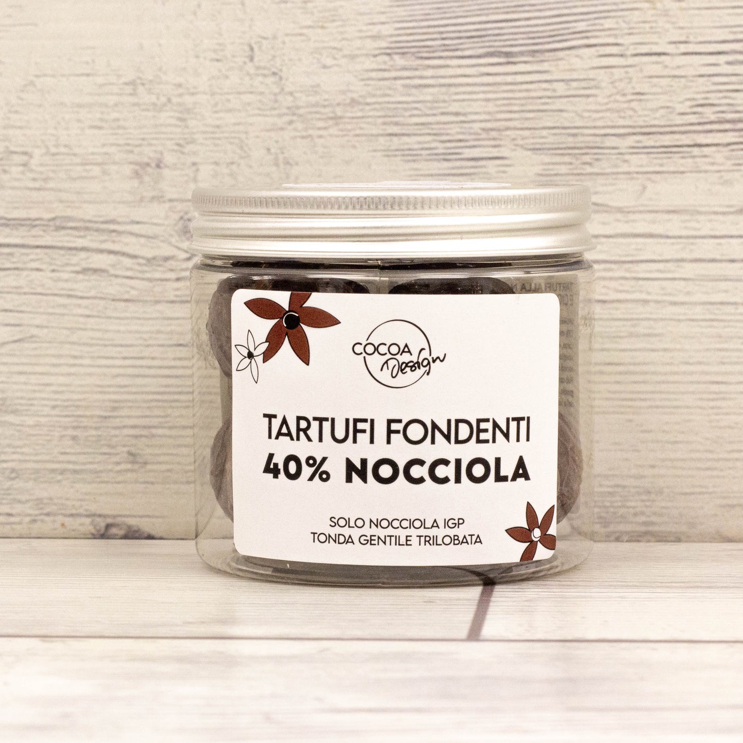Tartufi alla nocciola e cioccolato fondente