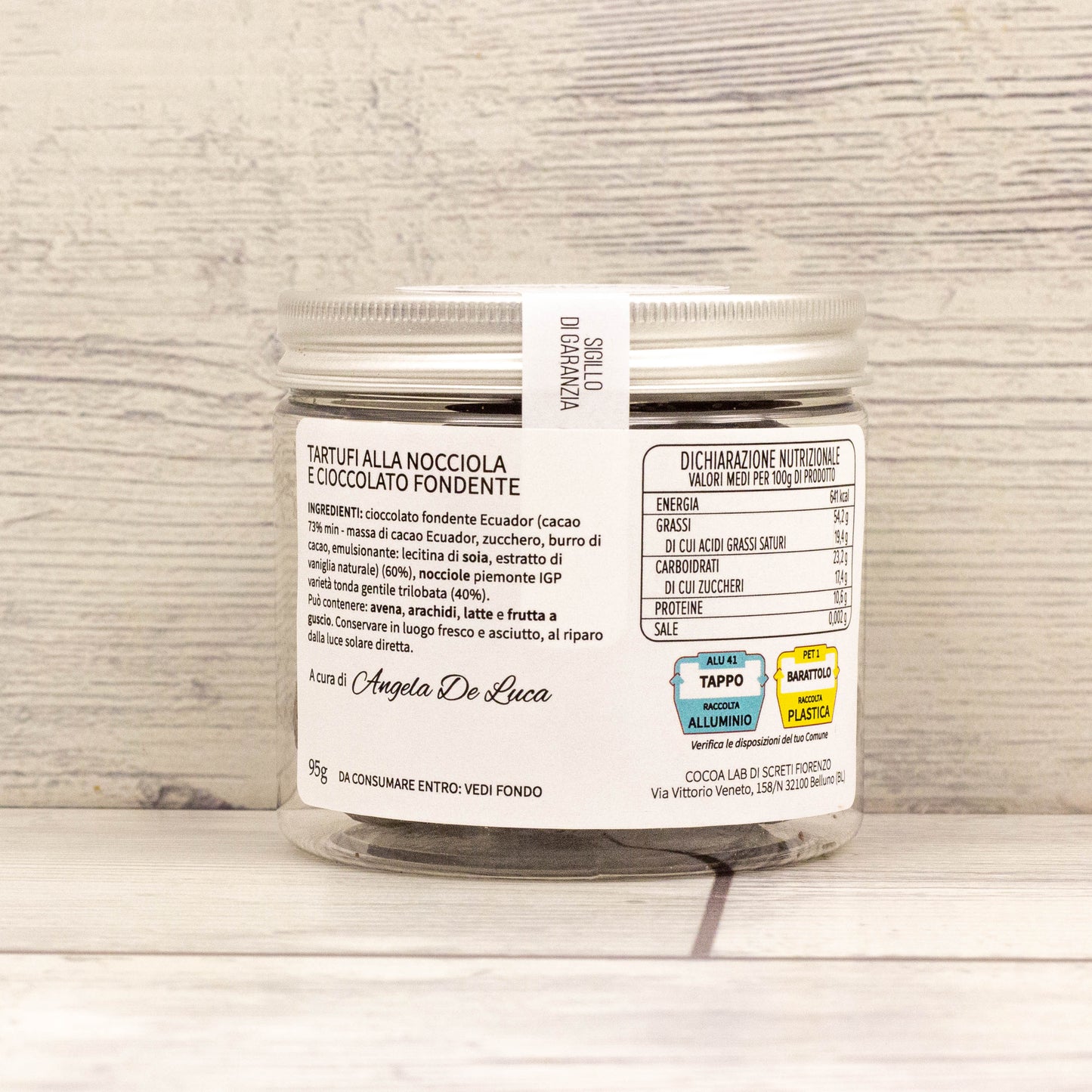 Tartufi alla nocciola e cioccolato fondente
