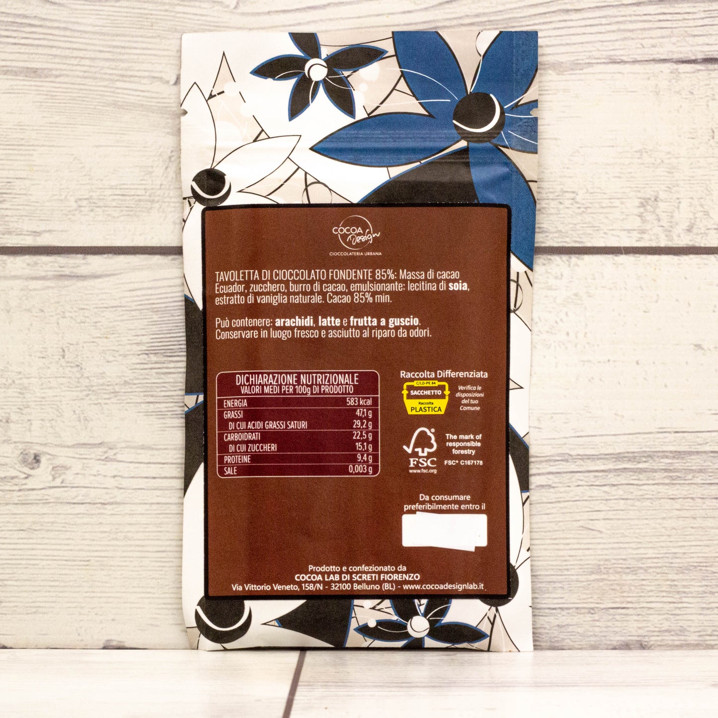 Tavoletta Cioccolato Fondente 85%