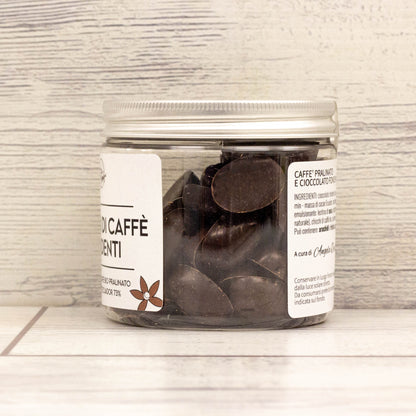 Chicchi di caffè al cioccolato fondente