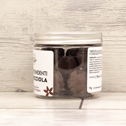 Tartufi alla nocciola e cioccolato fondente